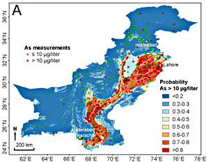  <p><small>Probabilité de concentrations en arsenic<br class='manualbr' />supérieures à 10 µg/L <i>(source : Eawag)</i></small></p>