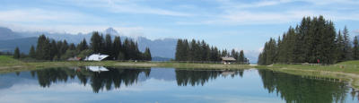  <p>Le lac de Javen, sur les hauteurs de Megève (Hte-Savoie)</p>